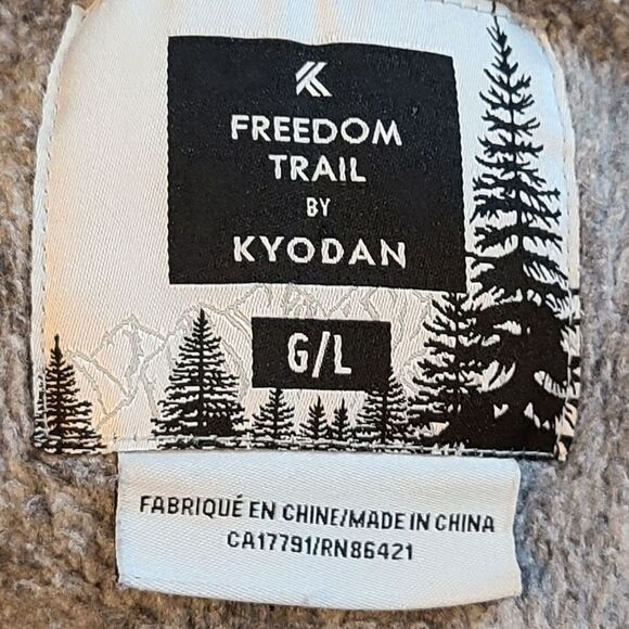 Freedom Trail by Kyodan Full Zip Jacket Detach Hood Gnarl Gray Womens L Gorpcore - Picture 8 of 15